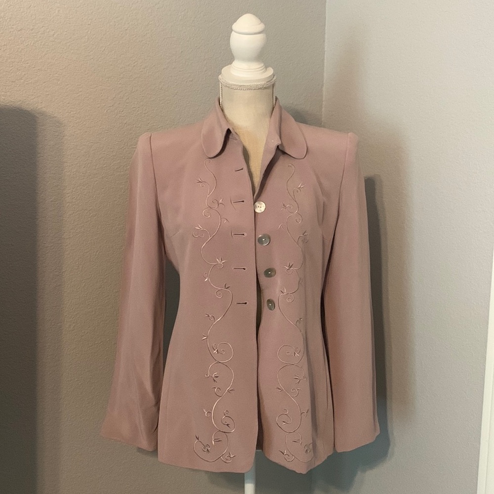 Blush pink blazer